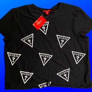 Womens Guess SS Dalton crop top